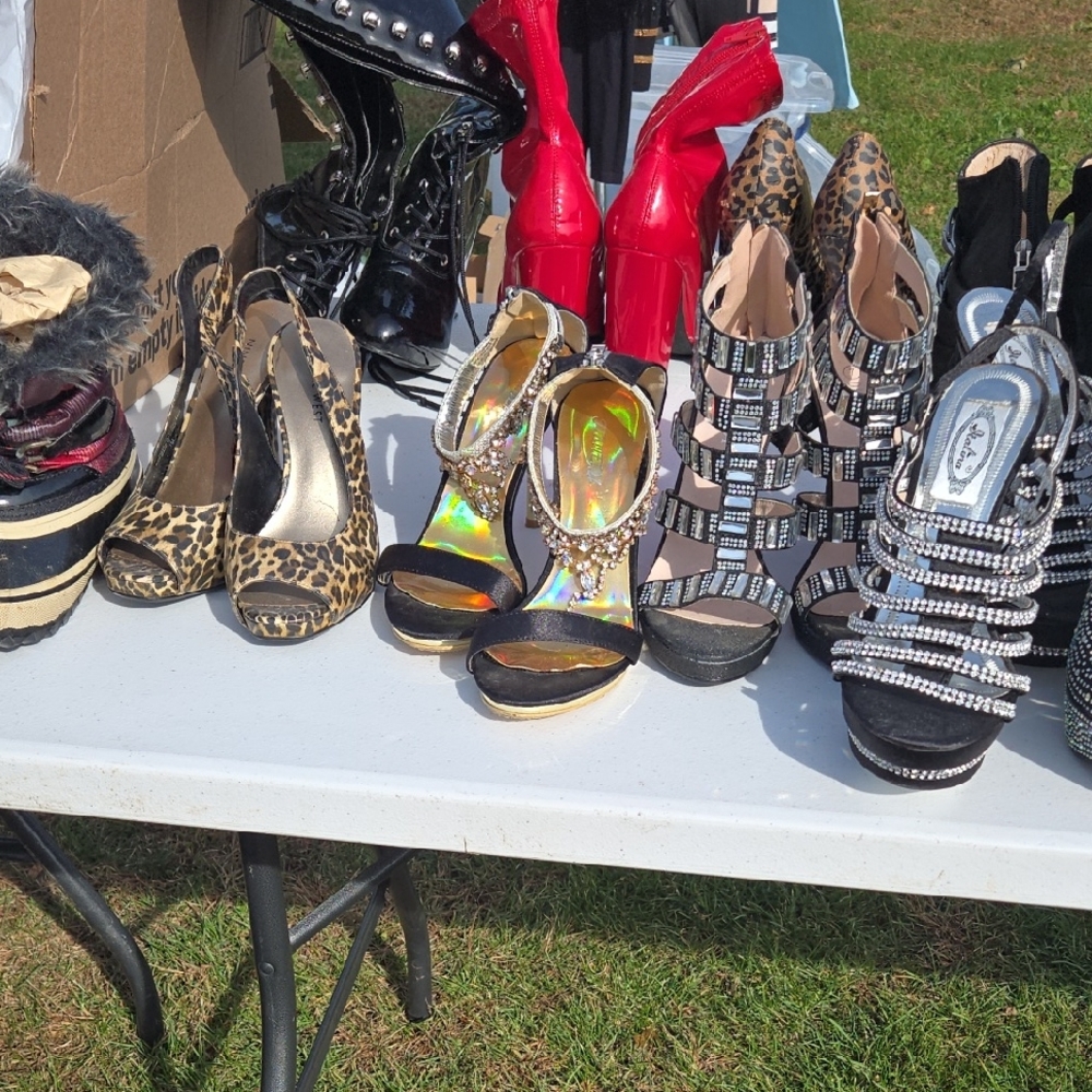 Leopard Print Strappy Heels